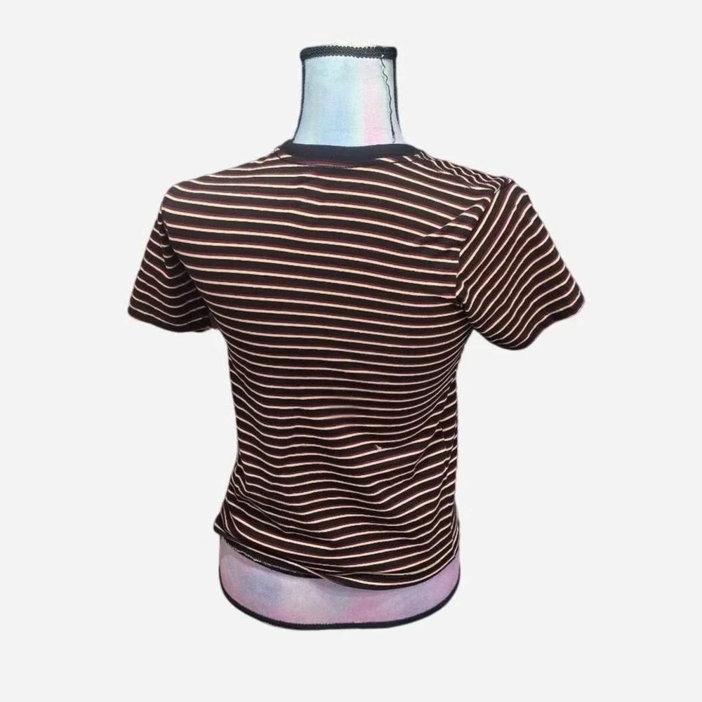 YOUTH BLACK STRIPED RETRO INSPIRED TEE SIZE‎ 10